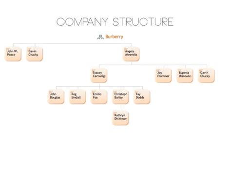 burberry management hierarchy|Burberry organizational chart.